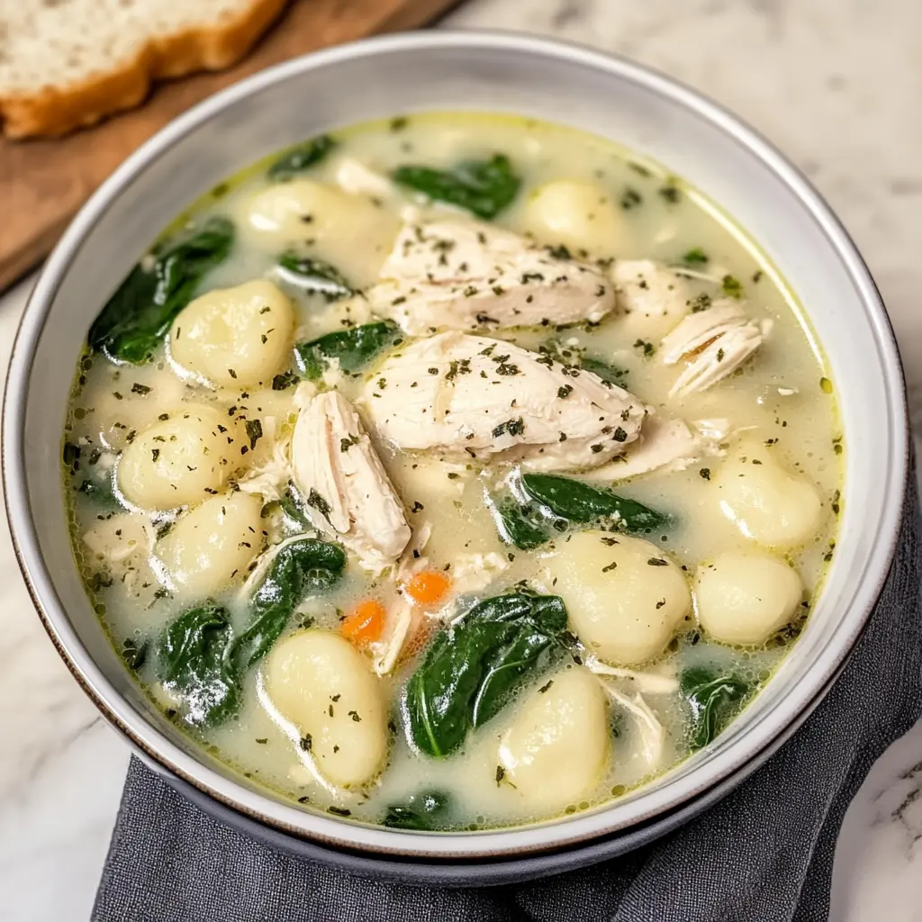 Tasty Rotisserie Chicken Gnocchi Soup in 7 Steps Awesome Delicious