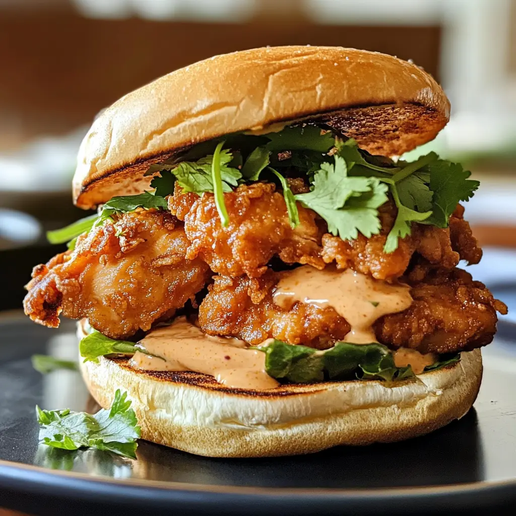 Thai Fried Chicken Sandwich 4 Ingredients Ultimate Delicious