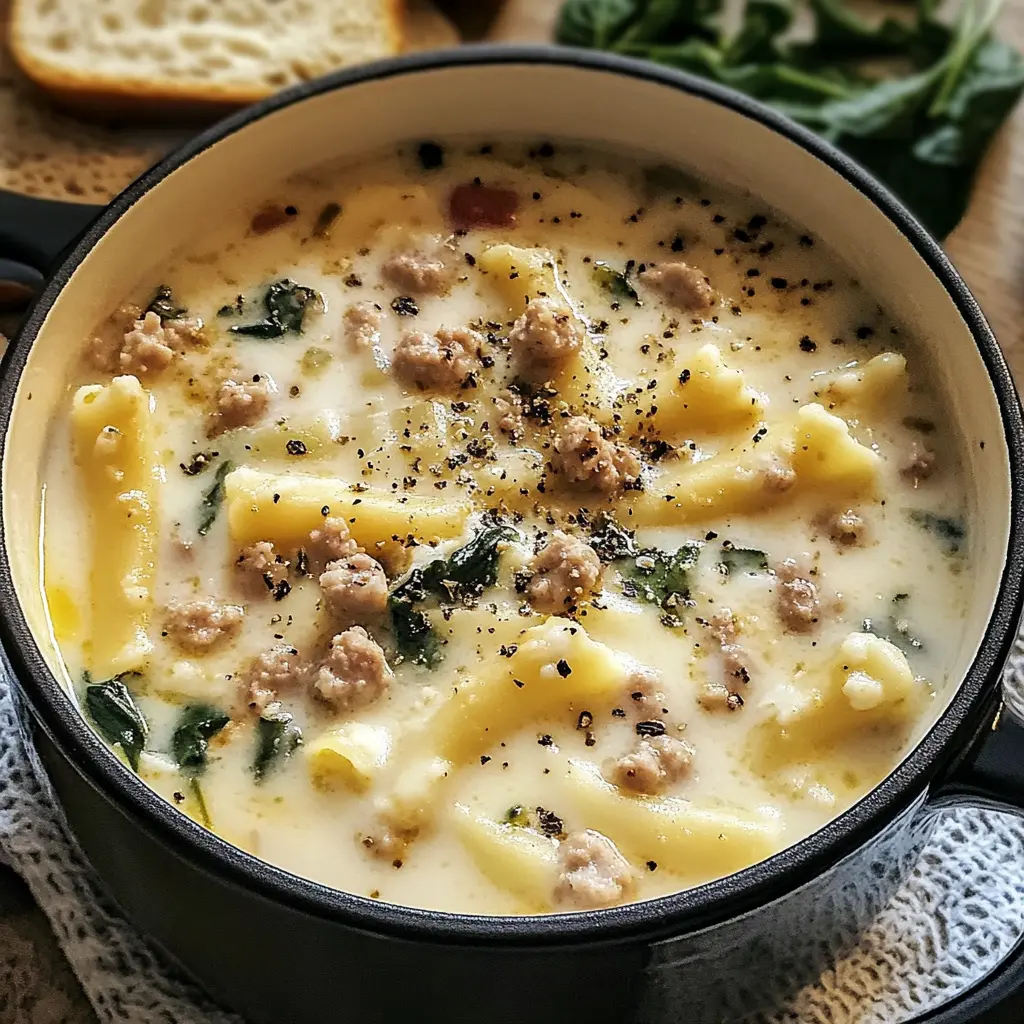 White Lasagna Soup 7 Ingredients Easy Delicious