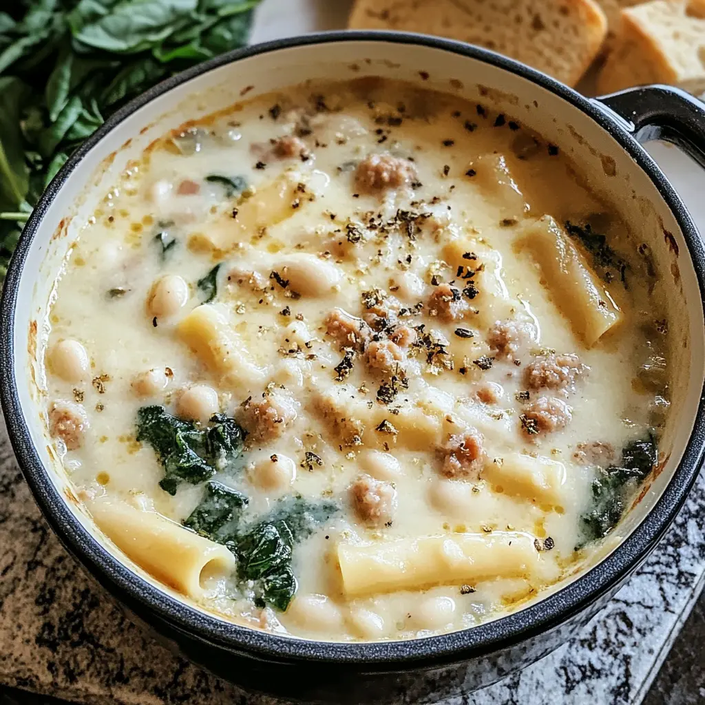 White Lasagna Soup 7 Ingredients Easy Delicious