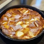 Apple Cinnamon German Pancake 6 Ingredients Easy Delicious