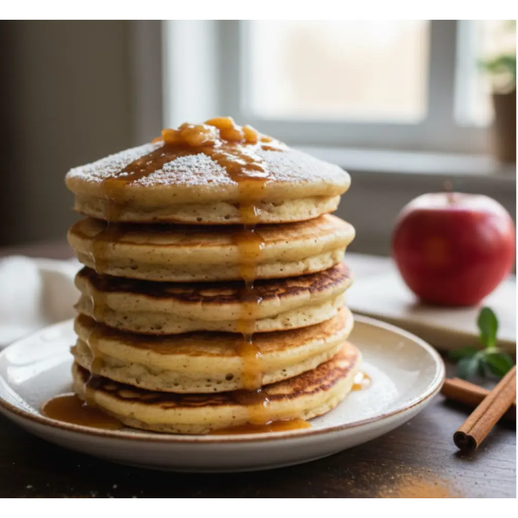 Apple Cinnamon Pancakes 5 Steps Easy Delicious