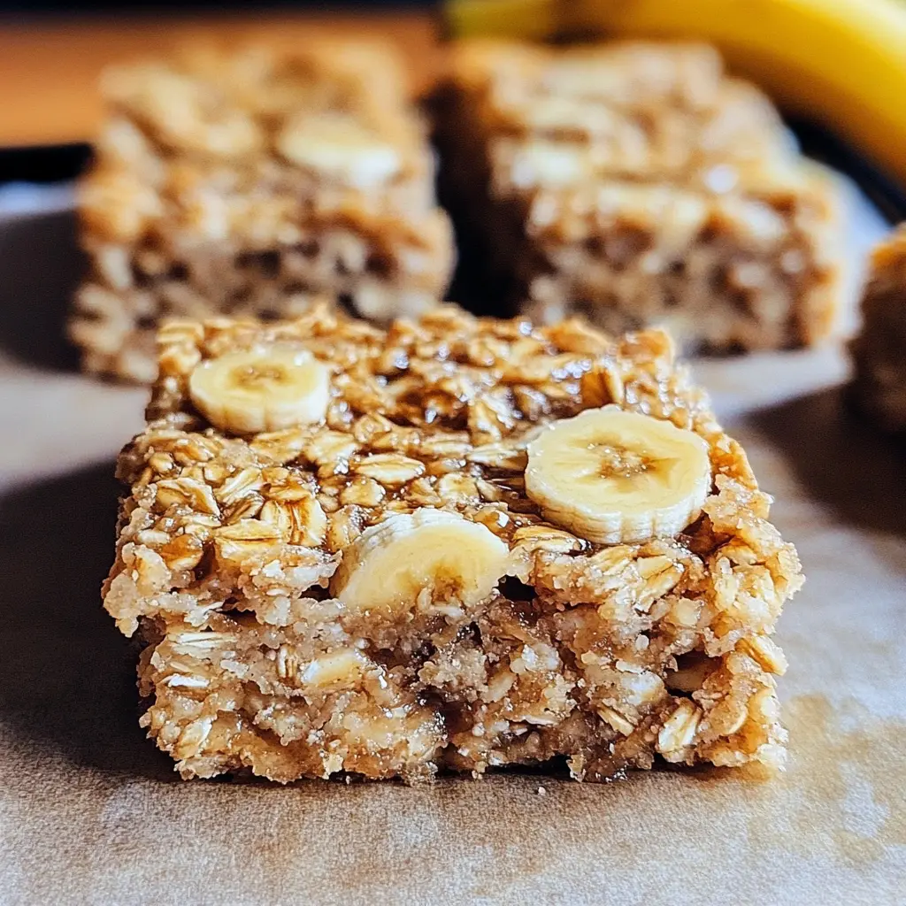 Banana Oatmeal Bars 6 Ingredients Easy Delicious