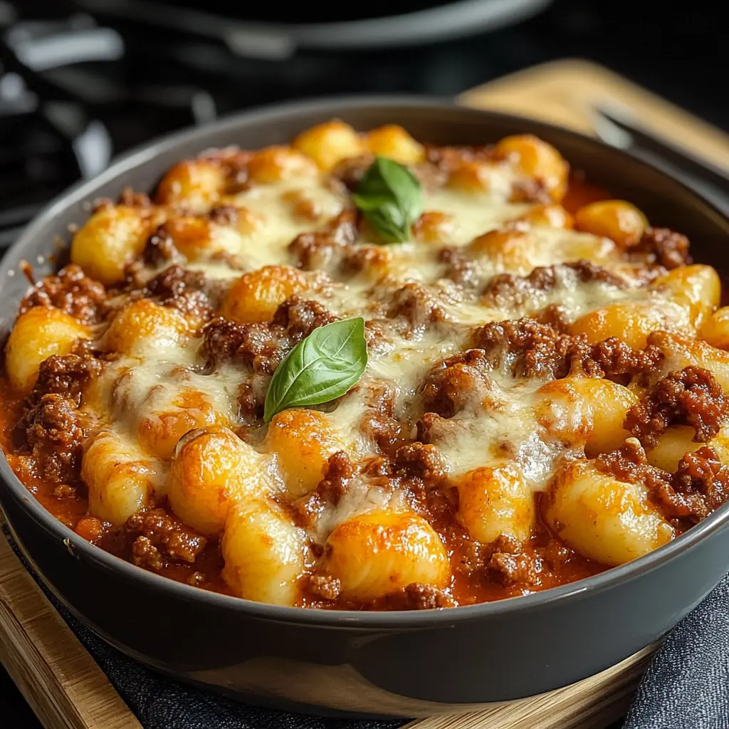 Cheesy Bolognese Gnocchi Bake 4 Servings Ultimate Delicious