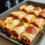 Cheesy Pepperoni Pizza Roll Ups 4 Servings Easy Delicious