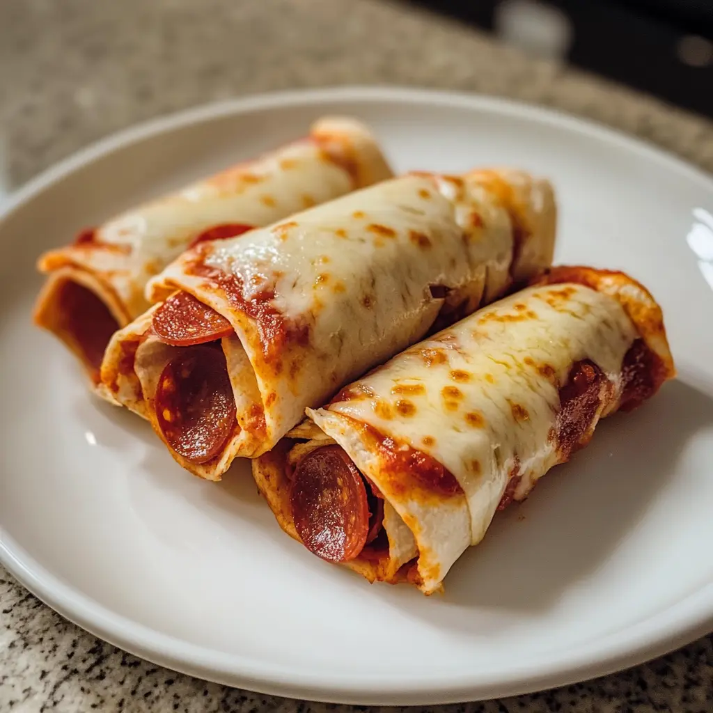 Cheesy Pepperoni Pizza Roll Ups 4 Servings Easy Delicious