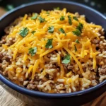 Cheesy Taco Rice 7 Ingredients Easy Delicious