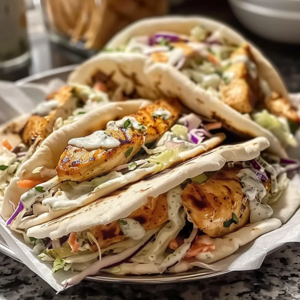Chicken Pitas with Herby Ranch Slaw: 6 Steps for Amazing Flavor
