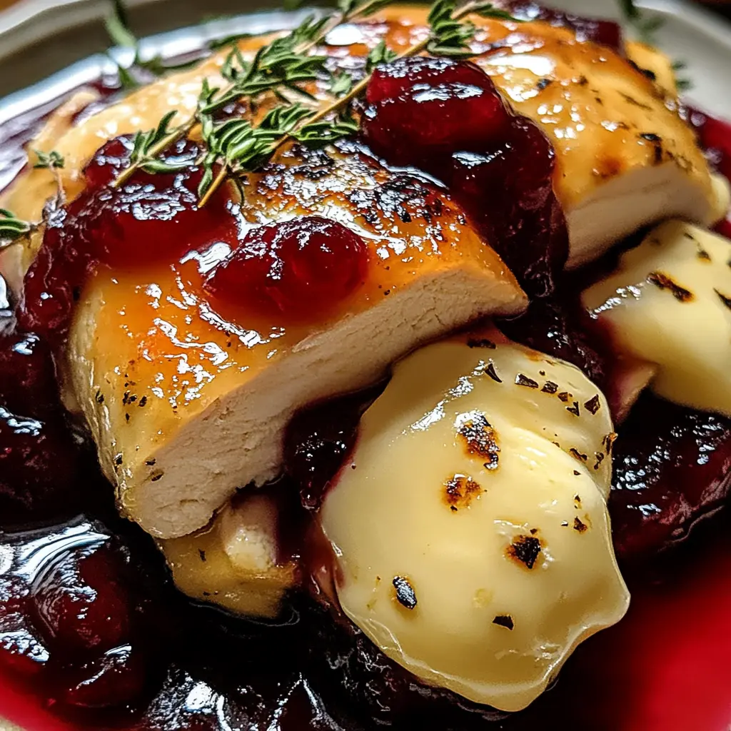Cranberry Brie Stuffed Chicken 4 Servings Easy Delicious