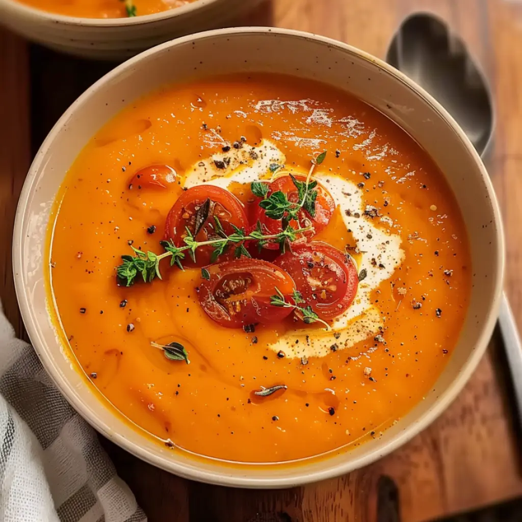 Creamy Roasted Garlic Tomato Soup 30 Minutes Ultimate Delicious