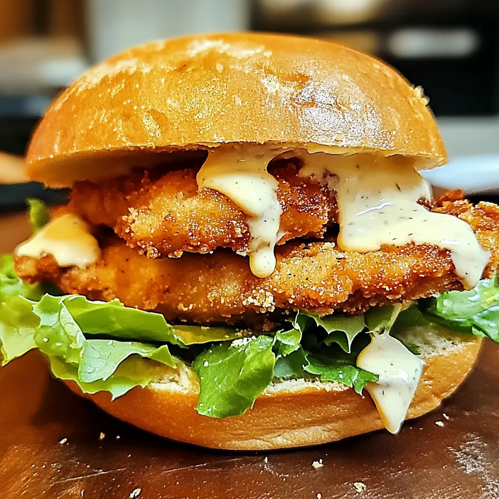 Crispy Chicken Caesar Sandwich 6 Ingredients Awesome Delicious