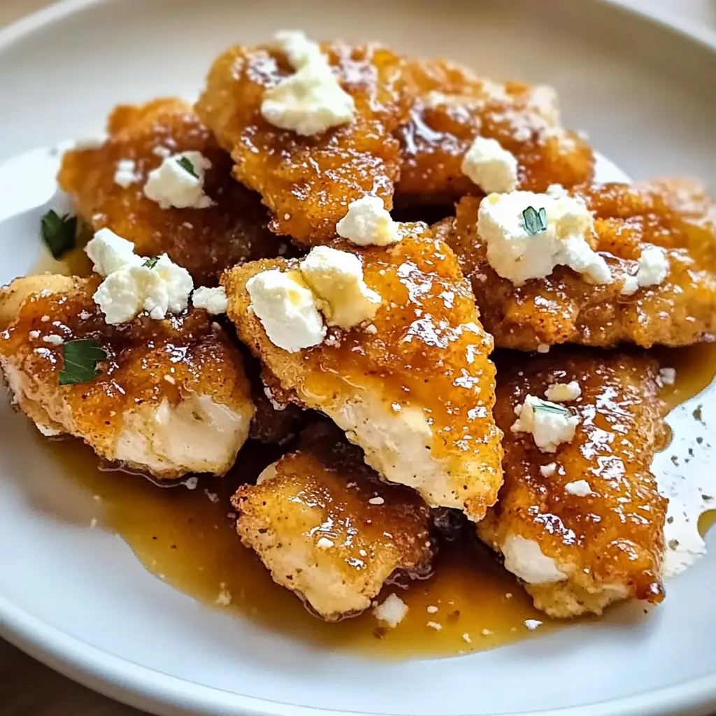 Crispy Hot Honey Feta Chicken 4 Ingredients Easy Delicious