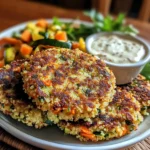 Crunchy Quinoa Veggie Patties 4 Servings Easy Delicious