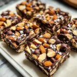 Dark Chocolate and Sea Salt Nut Bars 5 Steps Awesome Delicious
