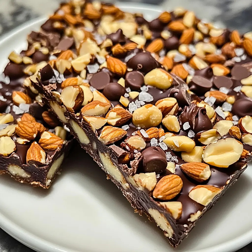 Dark Chocolate and Sea Salt Nut Bars 5 Steps Awesome Delicious