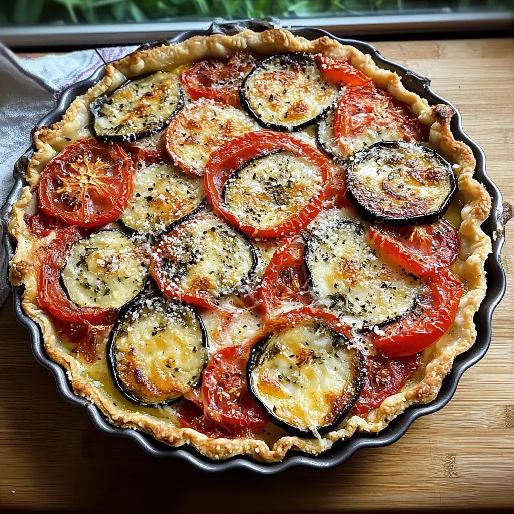 Easy Summer Tomato and Eggplant Pie 30 Minutes Amazing