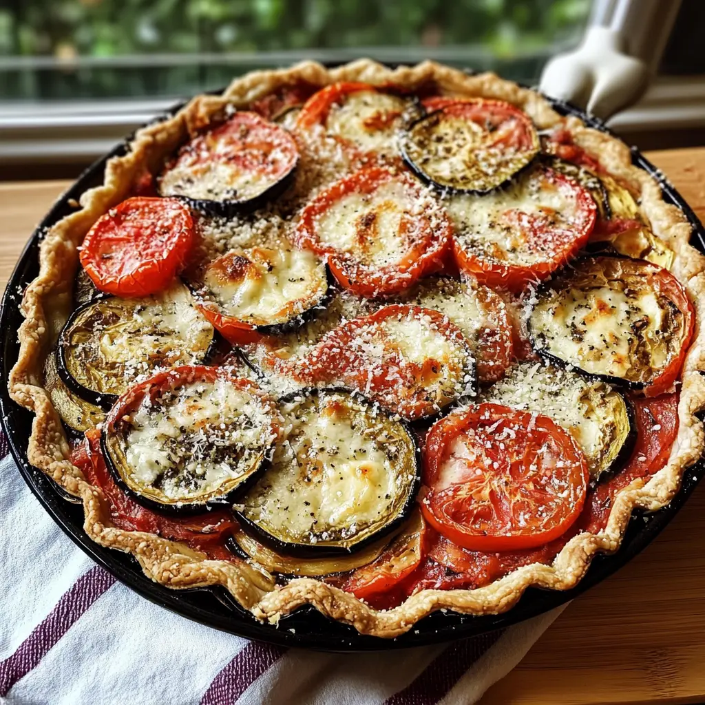 Easy Summer Tomato and Eggplant Pie 30 Minutes Amazing