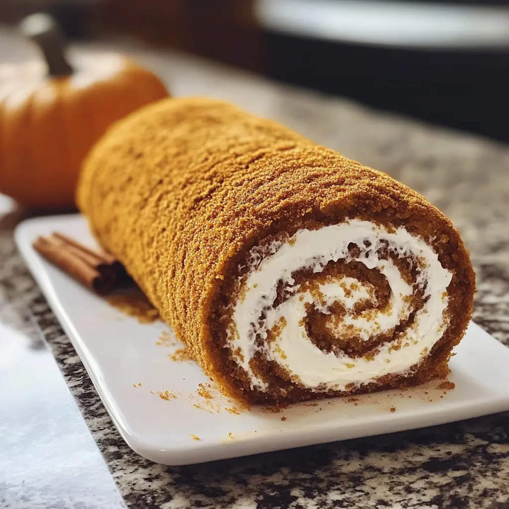 Fall Pumpkin Spice Roll Cake 10 Ingredients Perfect Delicious