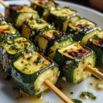 Garlic Butter Zucchini Skewers 5 Steps Easy Delicious