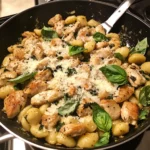 Garlic Chicken Gnocchi Skillet 30 Minutes Easy Delicious