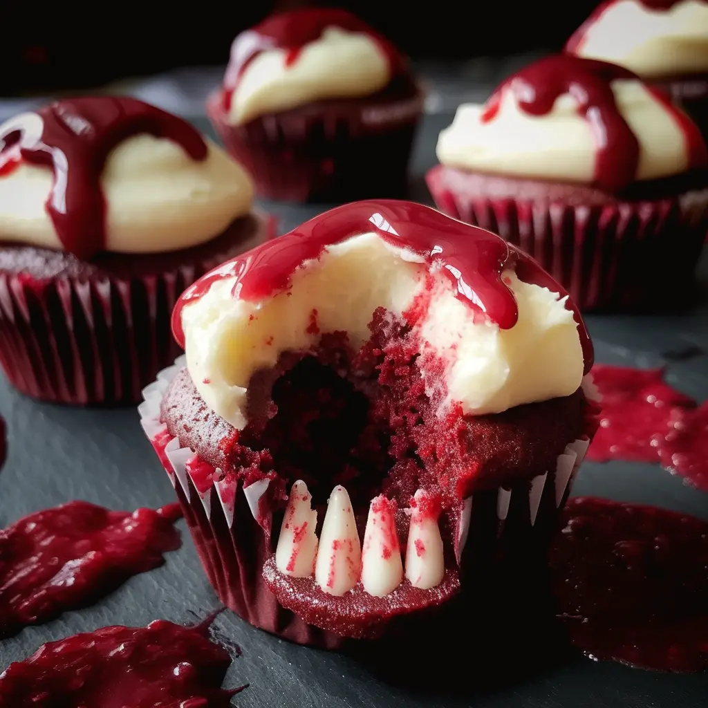 Halloween Vampire Bite Cupcakes 10 Steps Ultimate Delicious