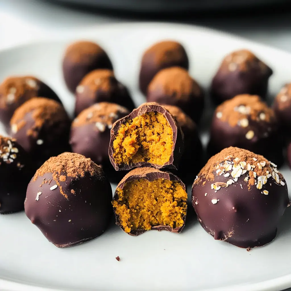 Healthy Pumpkin Truffles 6 Ingredients Easy Delicious