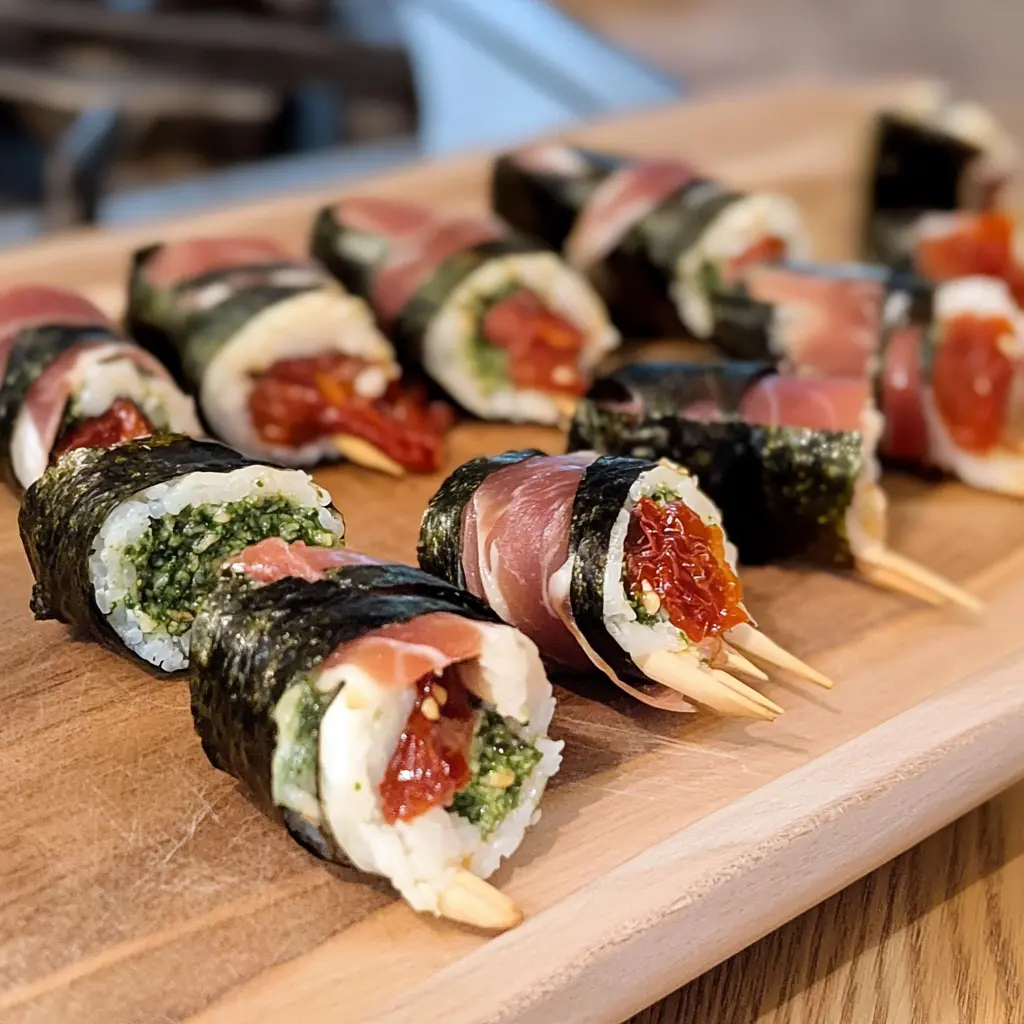 Italian Charcuterie Sushi Rolls 6 Ingredients Easy Delicious