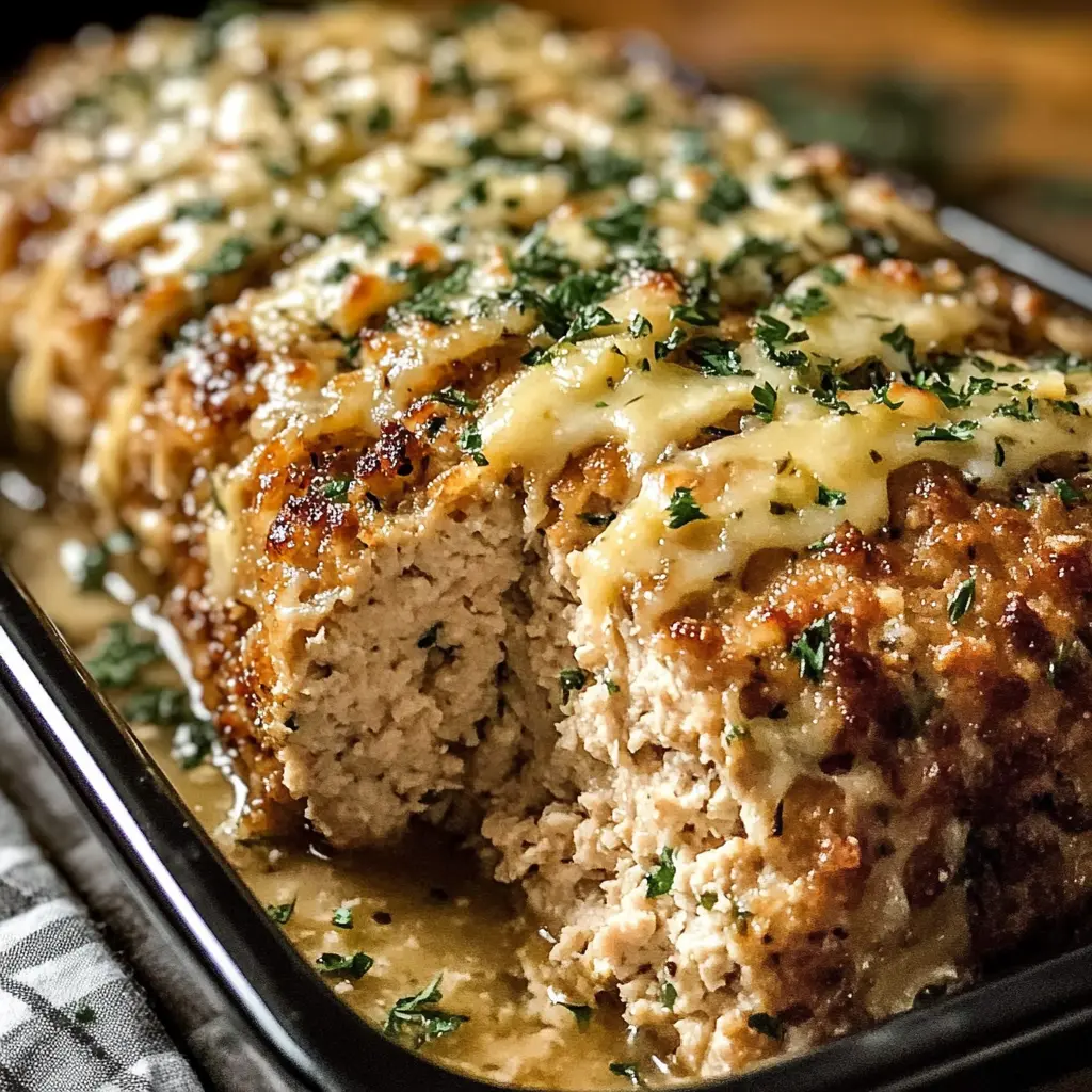 Juicy Garlic Parmesan Chicken Meatloaf 45 Minutes Easy Delicious