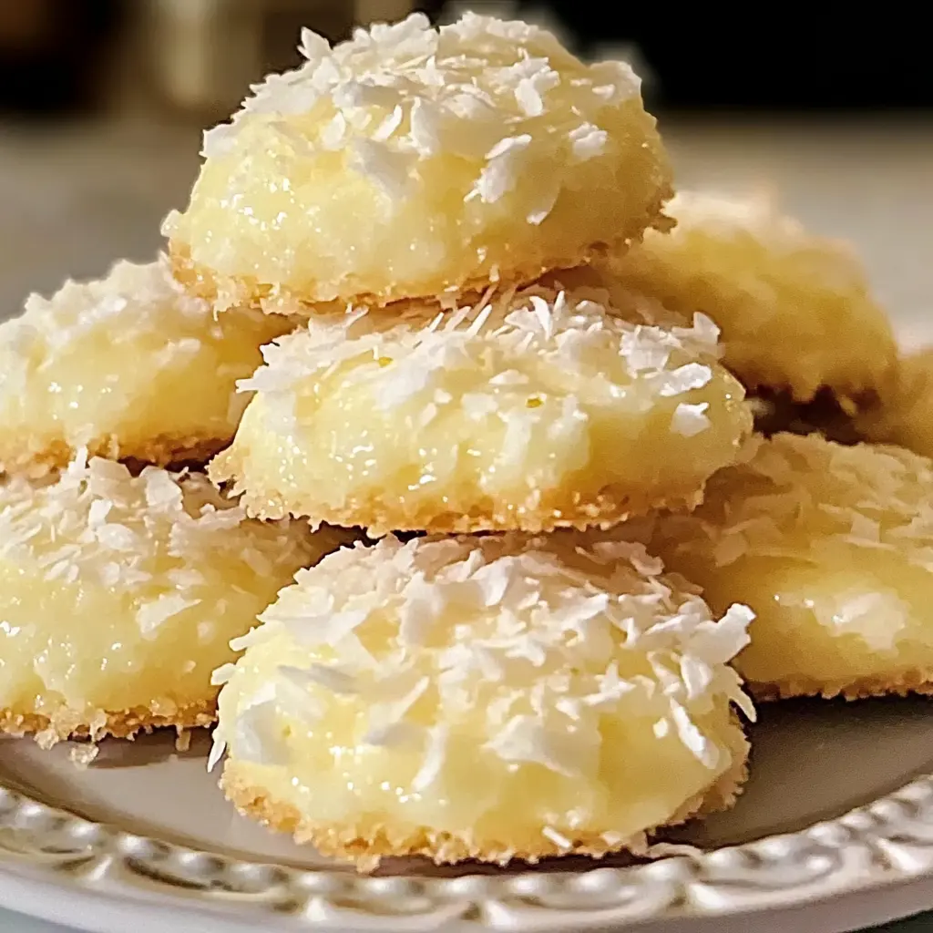 Lemon Coconut Cheesecake Cookies 7 Ingredients Easy Delicious