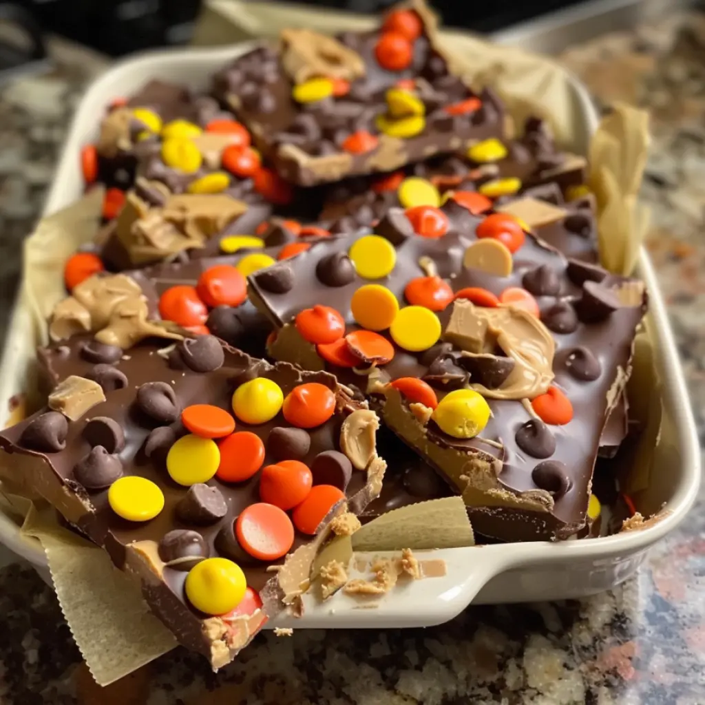 Loaded Reese’s Peanut Butter Cup Bark 7 Ingredients Ultimate Delicious