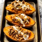 Maple Walnut Twice Baked Sweet Potatoes 4 Servings Awesome Delicious