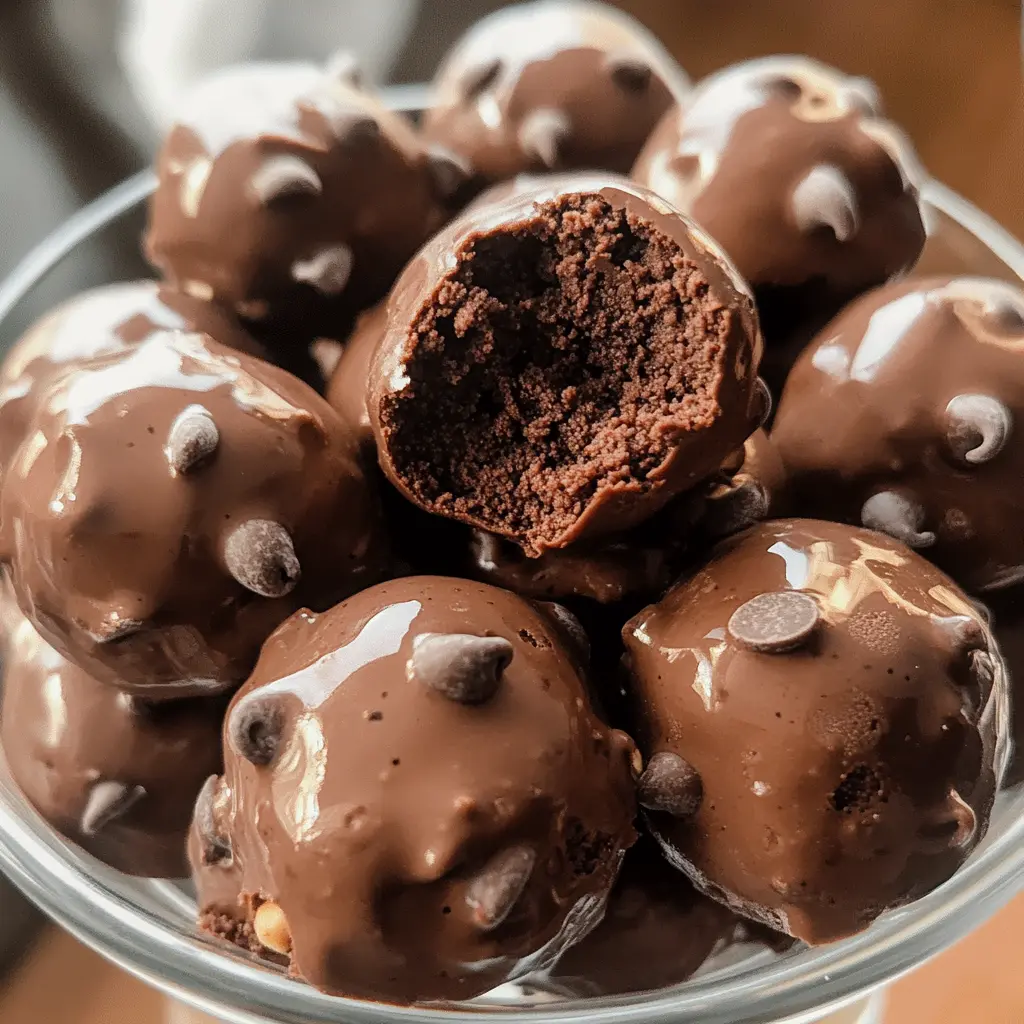 No-Bake Cottage Cheese Brownie Batter Protein Bites 4 Servings Easy Delicious