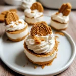 No Bake Mini Biscoff Cheesecakes 4 Servings Easy Delicious