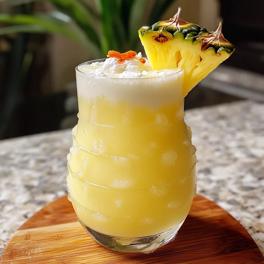 Non Alcoholic Piña Colada Punch 5 Steps Awesome Delicious