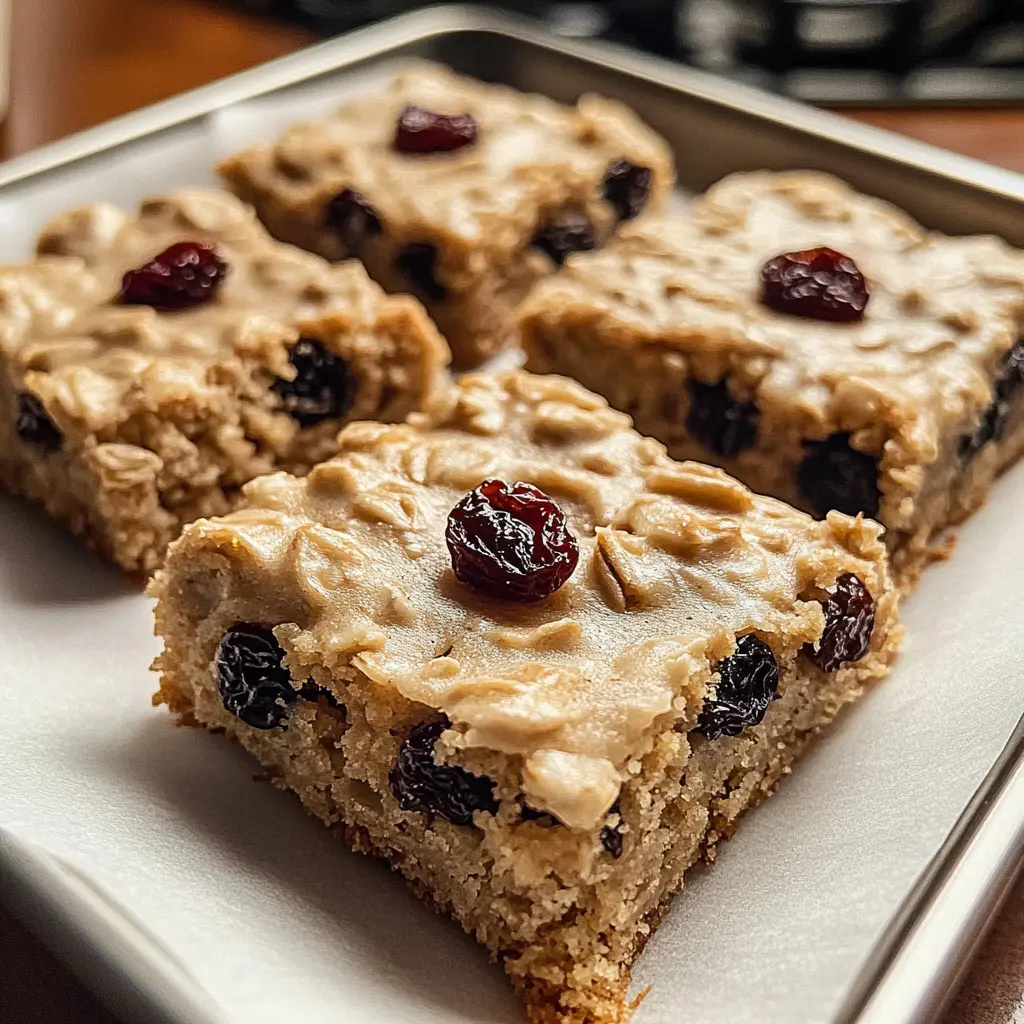 Oatmeal Raisin Cookie Bars 25 Minutes Ultimate Delicious