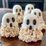 Rice Krispie Treat Ghosts 6 Steps Easy Delicious