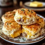 Sausage Cheese Butter Swim Biscuits 15 Minutes Easy Delight