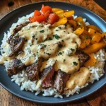 Steak and Queso Rice 6 Ingredients Easy Delicious