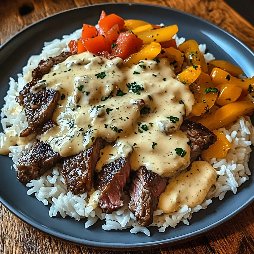 Steak and Queso Rice 6 Ingredients Easy Delicious
