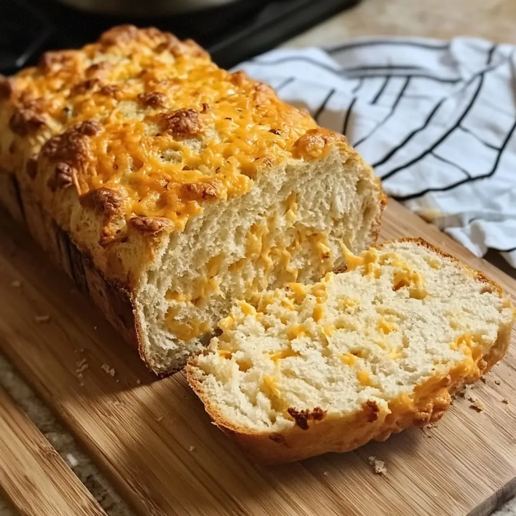 Beer Bread with Garlic and Cheese: 6 Steps to Amazing