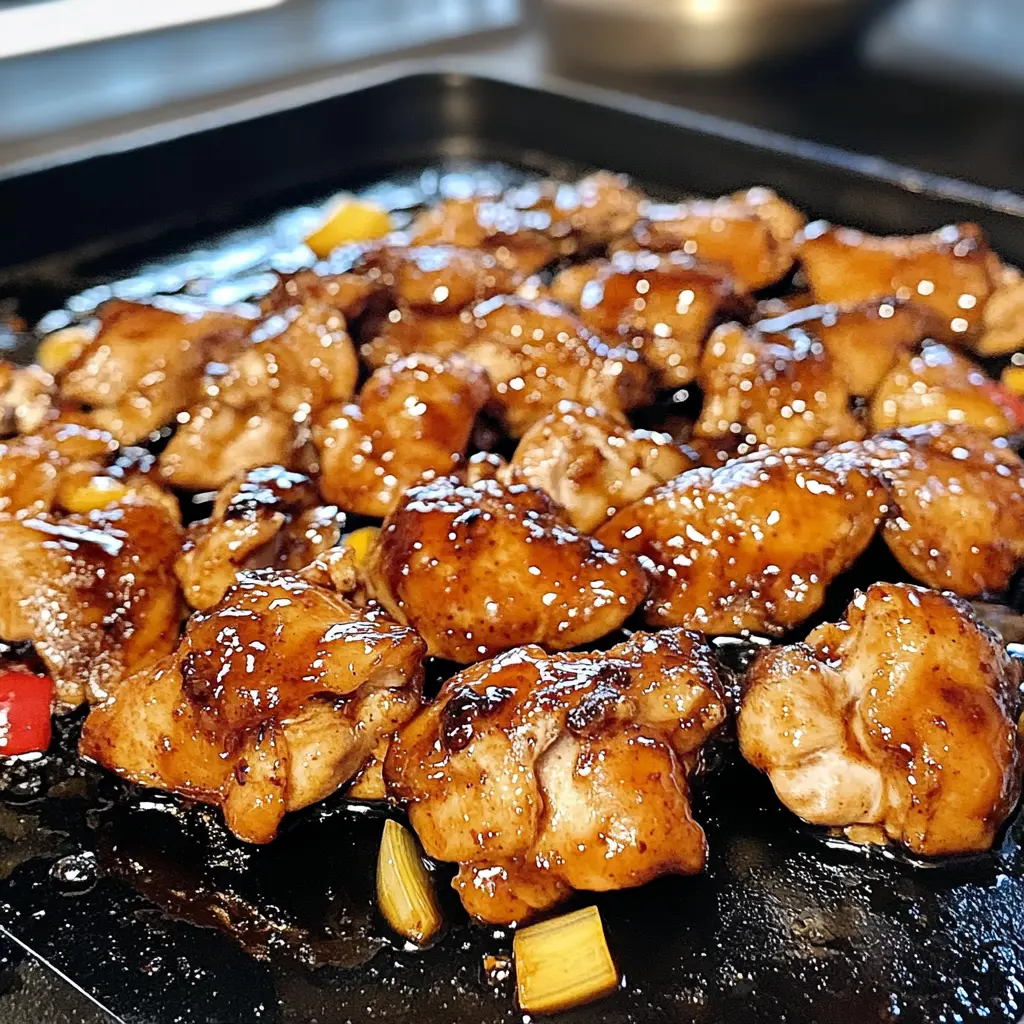 Blackstone Bourbon Chicken 6 Steps Easy Delicious