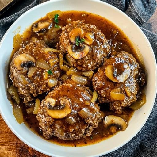 Bobby Flay's Salisbury Steak 4 Servings Ultimate Delicious