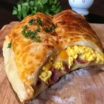 Breakfast Calzone 4 Servings Easy Delicious