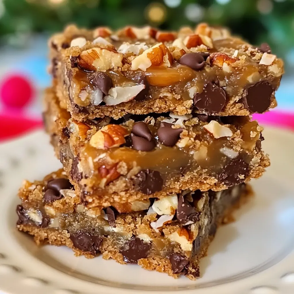 Caramel Magic Cookie Bars 7 Ingredients Ultimate Delicious