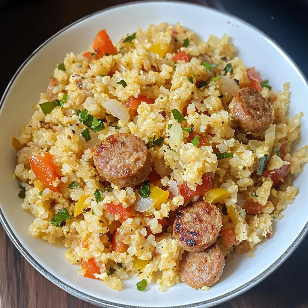 Easy Cajun Sausage Cauliflower Rice in 5 Steps for a Delicious Meal