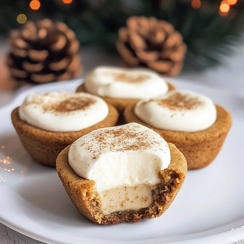 Eggnog Cheesecake Cookie Cups 7 Ingredients Ultimate Delicious
