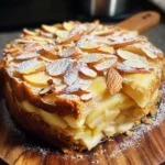 French Apple Invisible Cake 6 Ingredients Easy Delicious