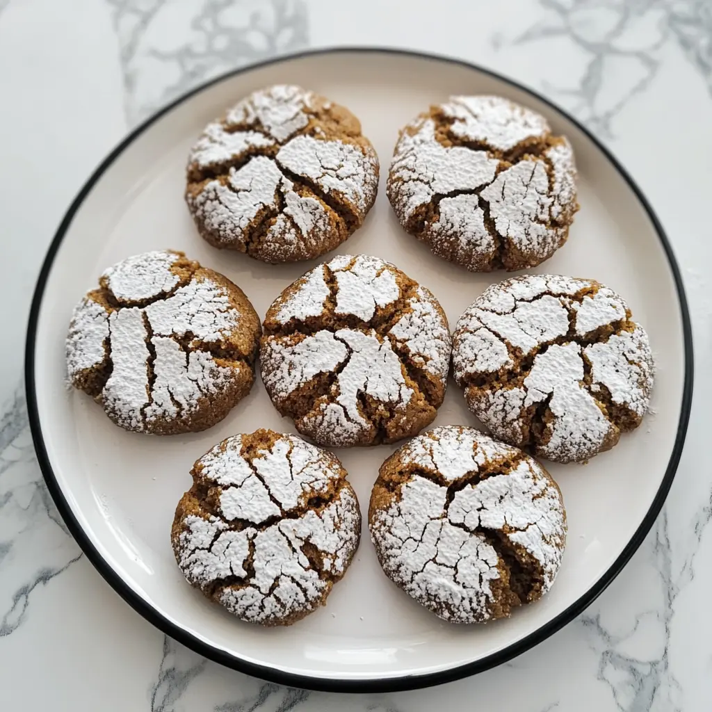 Gingerbread Crinkle Cookies 7 Ingredients Perfect Delicious