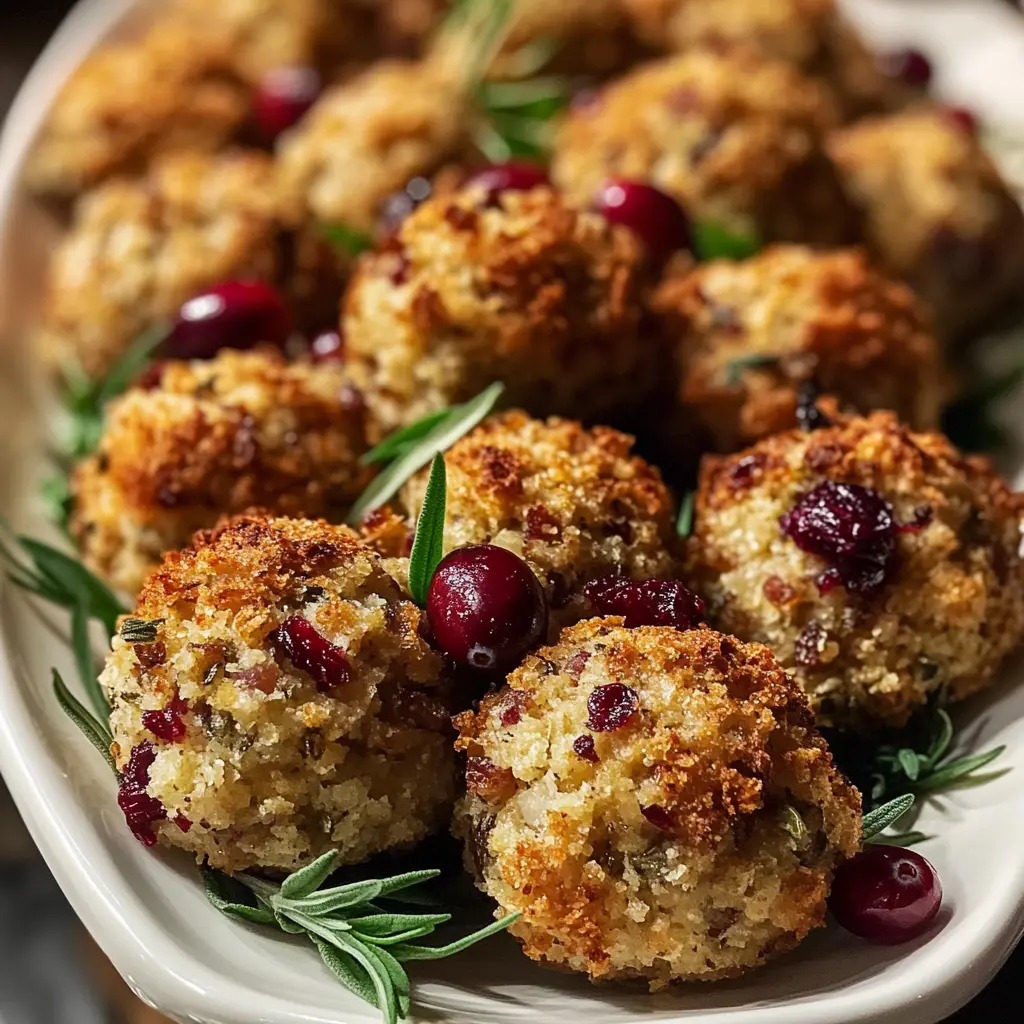 Thanksgiving Stuffing Balls 6 Ingredients Perfectly Delicious