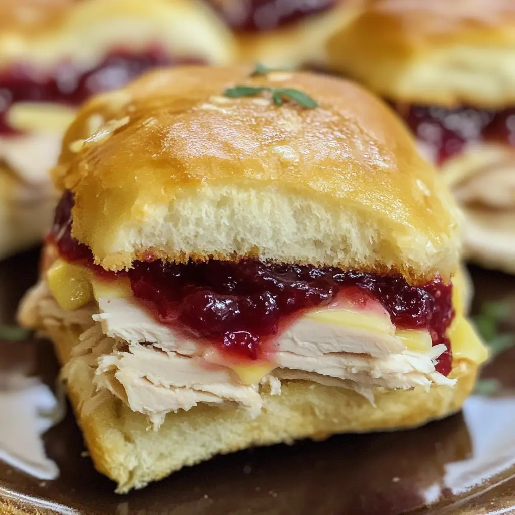 Turkey Cranberry Sliders 6 Ingredients Easy Delicious